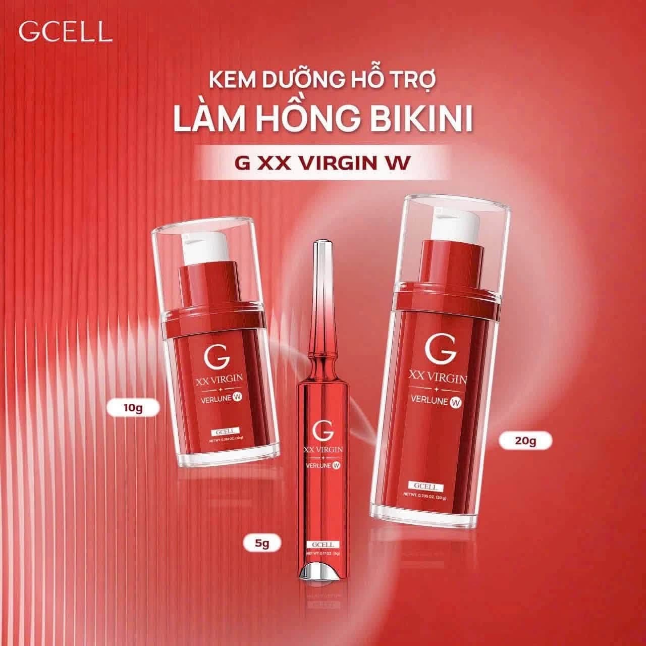 Kem Dưỡng Hồng Vùng Kín GCELL XX Virgin W